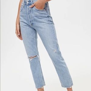 AGOLDE Riley Straight Leg Cropped Denim Size 26